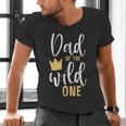 Dad Of The Wild One Shirt 1st Birthday First Thing Daddy Tee Men's V-Neck T-Shirt