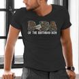 Dada Of The Birthday Boy One Lucky Duck 1st Birthday Family Men's V-Neck T-Shirt