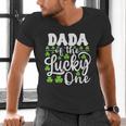Dada Of The Lucky One First Birthday St Patrick's Day Men's V-Neck T-Shirt