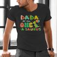 Dada Of The One-A-Saurus 1st Birthday Boy Dinosaur Family Men's V-Neck T-Shirt