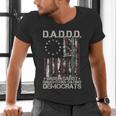 Daddd Gun Dads Against Daughters Dating Democrats On Back Men's V-Neck T-Shirt