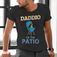Daddio Of The Patio Fathers Day BBQ Grill Dad Men's V-Neck T-Shirt