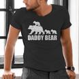 Daddy Bear 3 Cubs Shirt Daddy Bear 3 Kids Tshirt Dad 3 Kids Men's V-Neck T-Shirt
