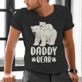 Daddy Bear And Cub Polar Bear Men's V-Neck T-Shirt