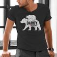 Daddy Bear Fathers Day Cute Baby Cub Papa Dad-a Pops Small Men's V-Neck T-Shirt