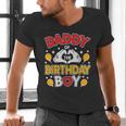 Daddy Of The Birthday Boy Shirt Matching Dad Son Family Bday Men's V-Neck T-Shirt