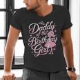 Daddy Of The Birthday Girl Doll Birthday Kid Family Matching Men's V-Neck T-Shirt