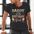 Daddy Of The Birthday Girl Ice Cream Lover Party Men's V-Neck T-Shirt Daddy Of The Birthday Girl Ice Cream Lover Party Men's V-Neck T-Shirt