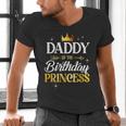 Daddy Of The Birthday Princess Girl Party Matching Family Men's V-Neck T-Shirt