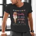 Daddy Dad Ice Cream Third Birthday Three Scoops Of Fun Men's V-Neck T-Shirt Daddy Dad Ice Cream Third Birthday Three Scoops Of Fun Men's V-Neck T-Shirt