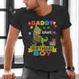Daddy Dinosaur Shirt Cute Birthday Boy Family Apparel Men's V-Neck T-Shirt Daddy Dinosaur Shirt Cute Birthday Boy Family Apparel Men's V-Neck T-Shirt