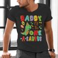 Daddy Of The One-A-Saurus 1St Birthday Boy Dinosaur Men's V-Neck T-Shirt Daddy Of The One-A-Saurus 1St Birthday Boy Dinosaur Men's V-Neck T-Shirt