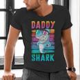 Daddy Shark Retro Vintage Dad Men's V-Neck T-Shirt Daddy Shark Retro Vintage Dad Men's V-Neck T-Shirt