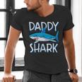 Daddy SharkShirt Fathers Day Family Matching Dad Men's V-Neck T-Shirt