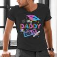 My Daddy Did It Tee Graduation Graduated Dad Proud Children Men's V-Neck T-Shirt