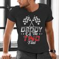 Daddy Of The Two Fast Second Birthday Racing Car Family Men's V-Neck T-Shirt