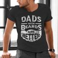 Dads With Beards Are Better Distressed Men's V-Neck T-Shirt