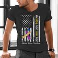 My Dad's Fight Is My Fight Bladder Cancer Awareness Men's V-Neck T-Shirt