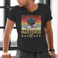 My Daughter In Law Mastered It Master's Graduation Vintage Men's V-Neck T-Shirt