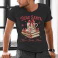 Dear Santa More Books Please Reading Book Lover Christmas Men's V-Neck T-Shirt