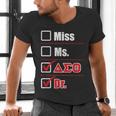 Delta Sigma Theta Sorority Delta Doctor Graduation Men's V-Neck T-Shirt