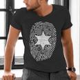 Deputy Sheriff DNA Sheriff Graduation 6 Star Badge Men's V-Neck T-Shirt