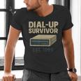 Dial Up Survivor Retro 90s Internet Nostalgia Men's V-Neck T-Shirt