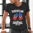 Discipline Arsenal Pinoy Nostalgia Filipino Tsinelas Men's V-Neck T-Shirt Discipline Arsenal Pinoy Nostalgia Filipino Tsinelas Men's V-Neck T-Shirt