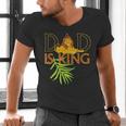 Disney The Lion King Dad Is King Mufasa & Simba Father's Day Men's V-Neck T-Shirt