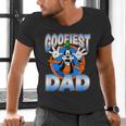 Disney Mickey And Friends Father's Day Goofiest Dad Vintage Men's V-Neck T-Shirt