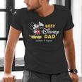 Disney Mickey Mouse Best Disney Dad Birthday Father’s Day Men's V-Neck T-Shirt