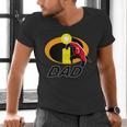 Disney And Pixar's The Incredibles Mr Incredible Dad Family Men's V-Neck T-Shirt Disney And Pixar's The Incredibles Mr Incredible Dad Family Men's V-Neck T-Shirt