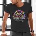 Doctor Of Physical Therapy Therapist DPT Graduation Rainbow Men's V-Neck T-Shirt