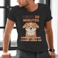Dog Introvert I Need 20 Minutes Where No One Comes Men's V-Neck T-Shirt