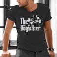 The Dogfather Dog Dad Dog Lover Men's V-Neck T-Shirt