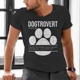 Dogtrovert Definition Introvert Dog Lover For Men Women Girls Kids Men's V-Neck T-Shirt