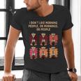 I Dont Like Morning People Introvert Coffee Lover Antisocial Men's V-Neck T-Shirt I Dont Like Morning People Introvert Coffee Lover Antisocial Men's V-Neck T-Shirt