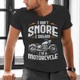 I Don't Snore I Dream I'm A Motorcycle Biker Dad Men's V-Neck T-Shirt