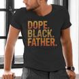 Dope Father African Pride Dad Papa Daddy Fathers Day Men's V-Neck T-Shirt