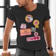 Dungeon Crawler Carl Colorful Sticker Collage LitRPG Book Men's V-Neck T-Shirt Dungeon Crawler Carl Colorful Sticker Collage LitRPG Book Men's V-Neck T-Shirt
