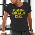 Dungeon Crawler Carl Yellow Text Logo LitRPG Series Book Men's V-Neck T-Shirt
