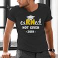 Earned Not Given Shirt RN Nurses Graduation 2019 Her Men's V-Neck T-Shirt
