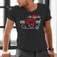 Earned It RN Nurse Graduation RN & LPN Nursing Men's V-Neck T-Shirt