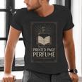 Printed Page Perfume Book Lover Saying Men's V-Neck T-Shirt