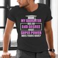 EdD Doctor Of Education Daughter Power Doctorate Graduation Men's V-Neck T-Shirt