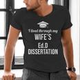 EDD Doctor Of Education EdD Wife Doctorate Graduation Men's V-Neck T-Shirt