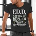 EdD Doctor Of Education Graduation For Doctoral Degree Men's V-Neck T-Shirt
