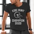 Egg Hunt Champion 2025 First Time Dad Pregnancy Reveal Men's V-Neck T-Shirt Egg Hunt Champion 2025 First Time Dad Pregnancy Reveal Men's V-Neck T-Shirt