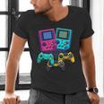 Eighties Console Controller Gaming Player Gadget Nostalgia Men's V-Neck T-Shirt