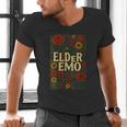 Elder Emo Floral Gothic Vintage Nostalgia Men's V-Neck T-Shirt Elder Emo Floral Gothic Vintage Nostalgia Men's V-Neck T-Shirt